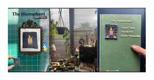 The Hierophant: Where Tradition Meets Wisdom | Tiny Tarot Art Series